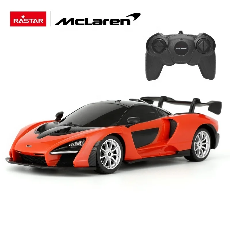 Детский 1:24 Радиоуправляемый автомобиль Rastar McLaren Senna с дистанционным управлением Официальная Лицензированная модель гоночных автомобилей для хобби игрушки продажи