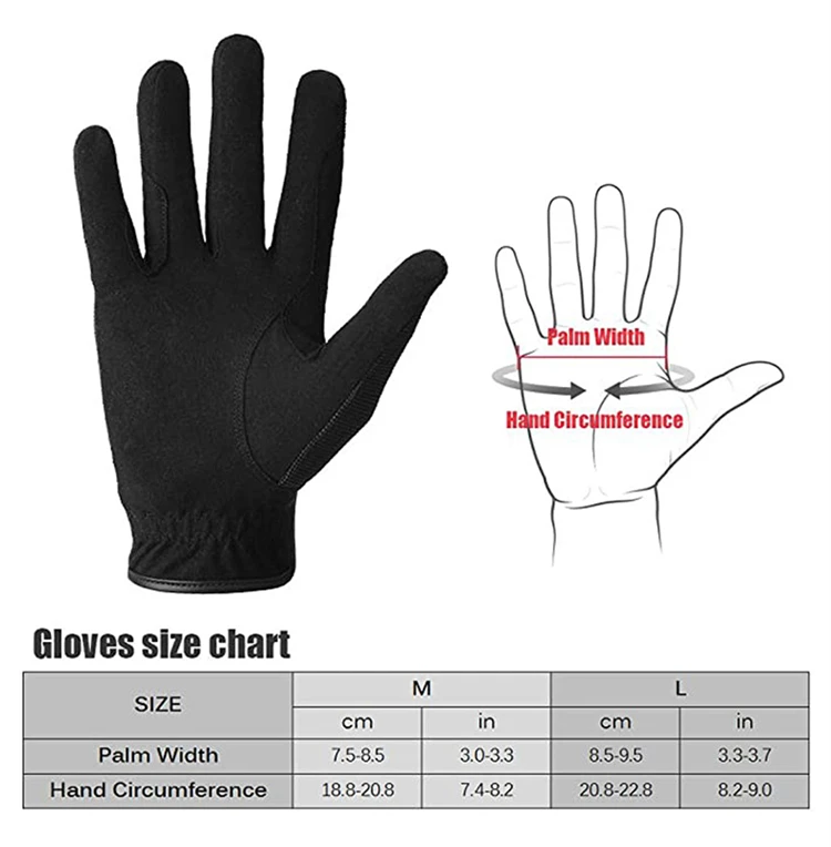 Custom High Quality OEM Outdoor Sports Equestrian Racing Gloves Horse Riding Gloves