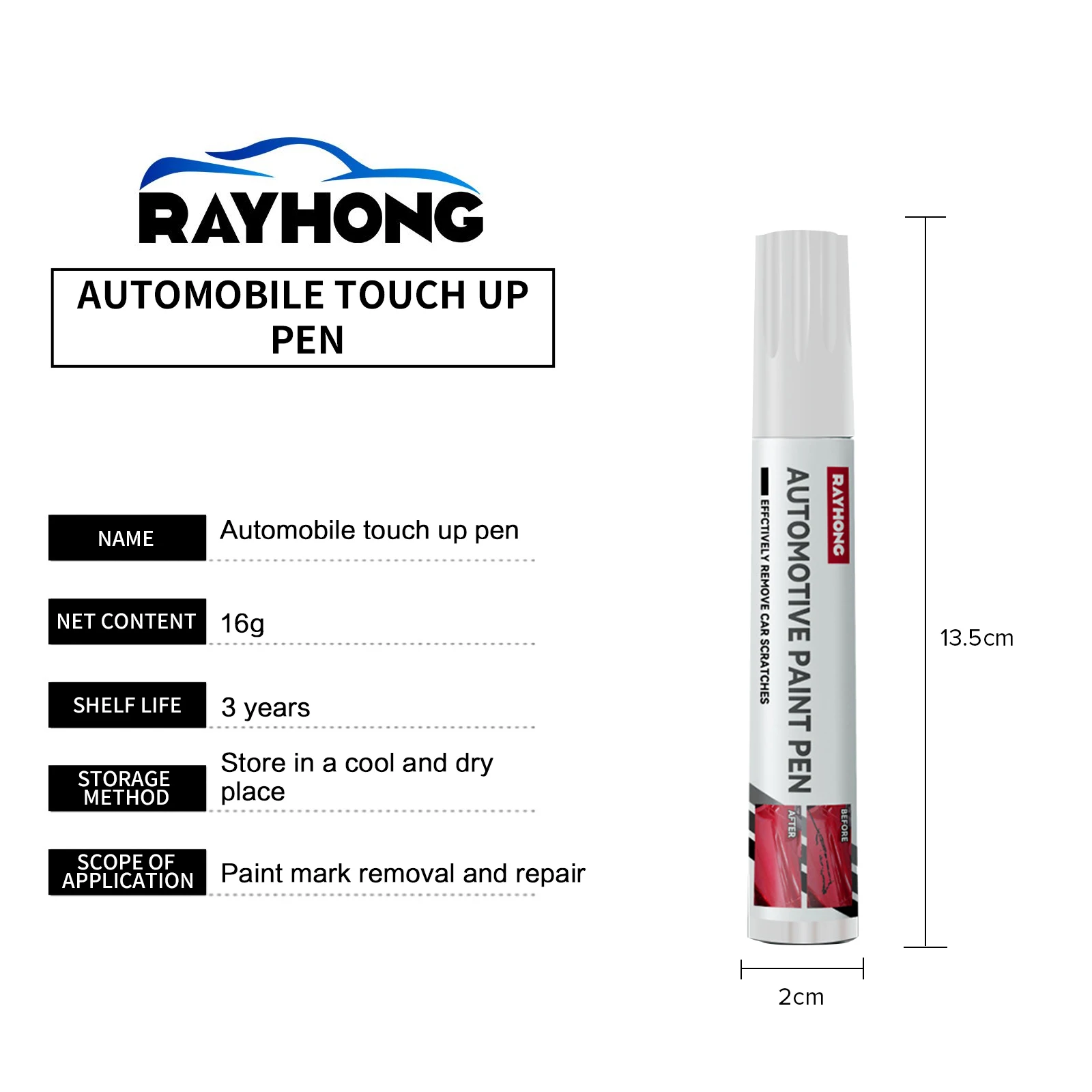OEM Car Mending Fill Paint Pen Professional Applicator Waterproof Touch Up Car Paint Repair Coat Painting Scratch Remover Pen