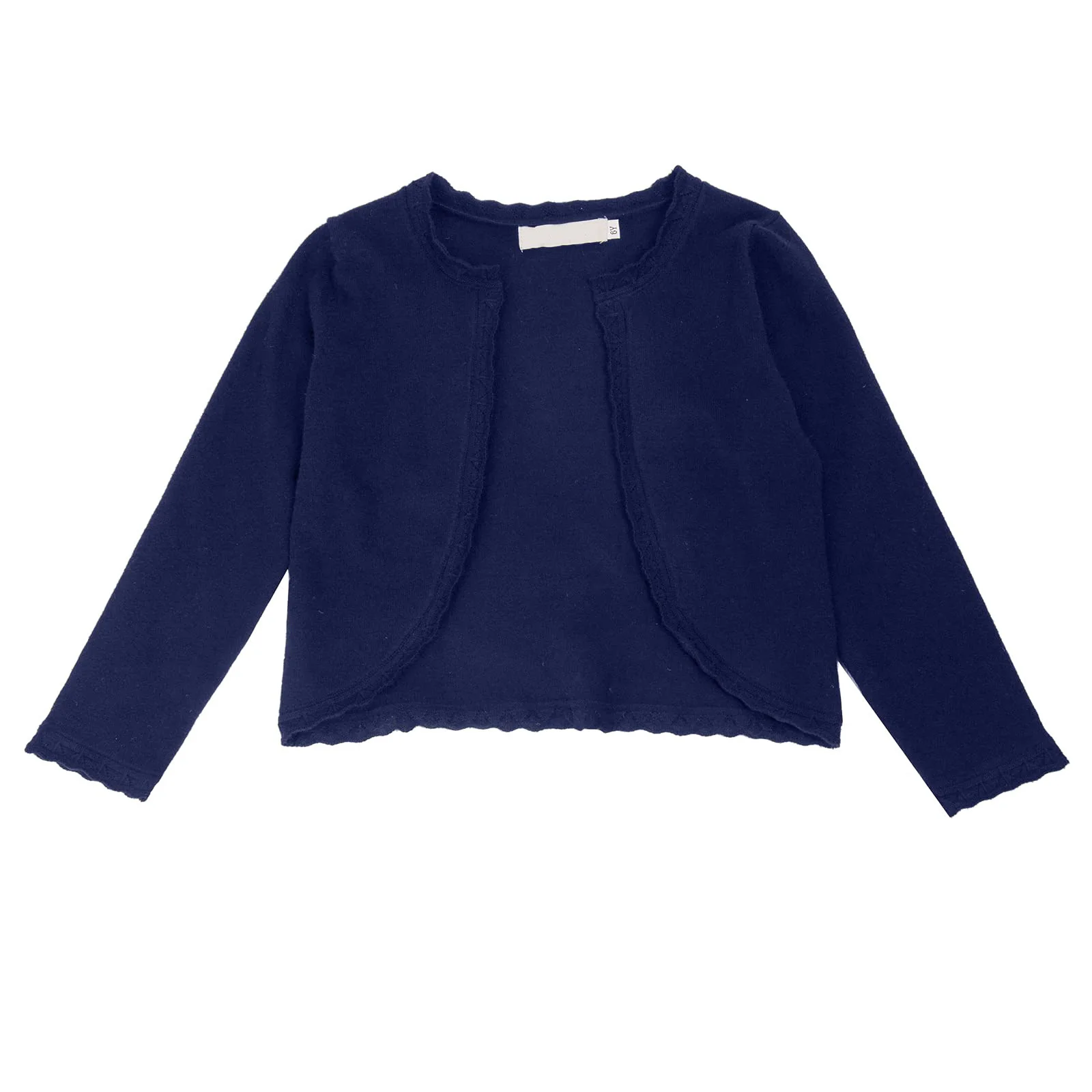 Girls Knit Long Sleeve Open Front Bolero Shrugs