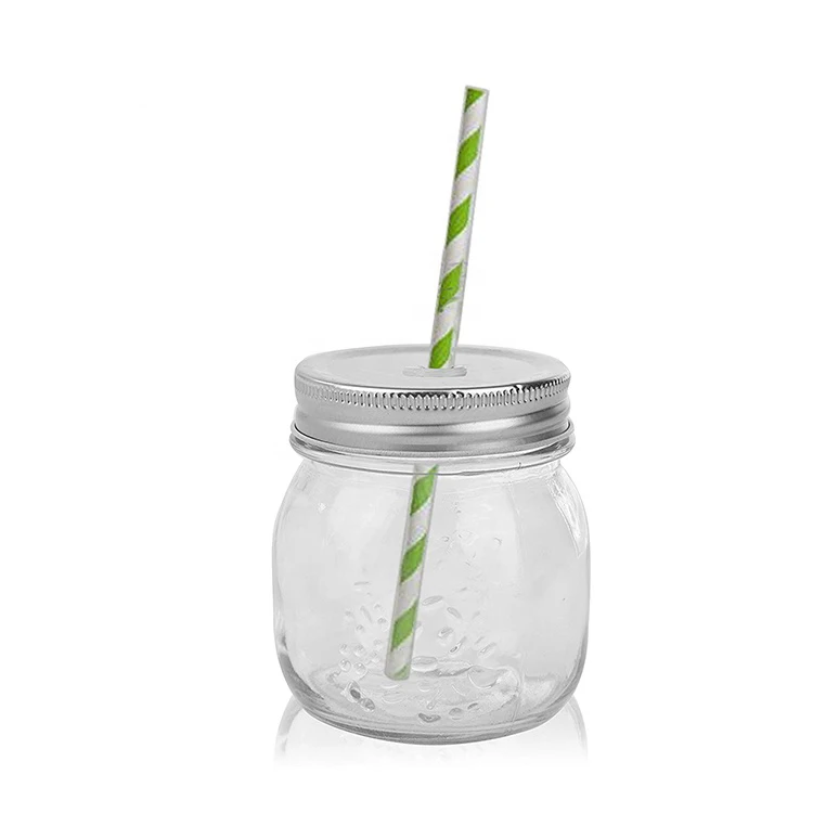 50ml 1oz 2oz mini round shape smooth glass mason jar gift box