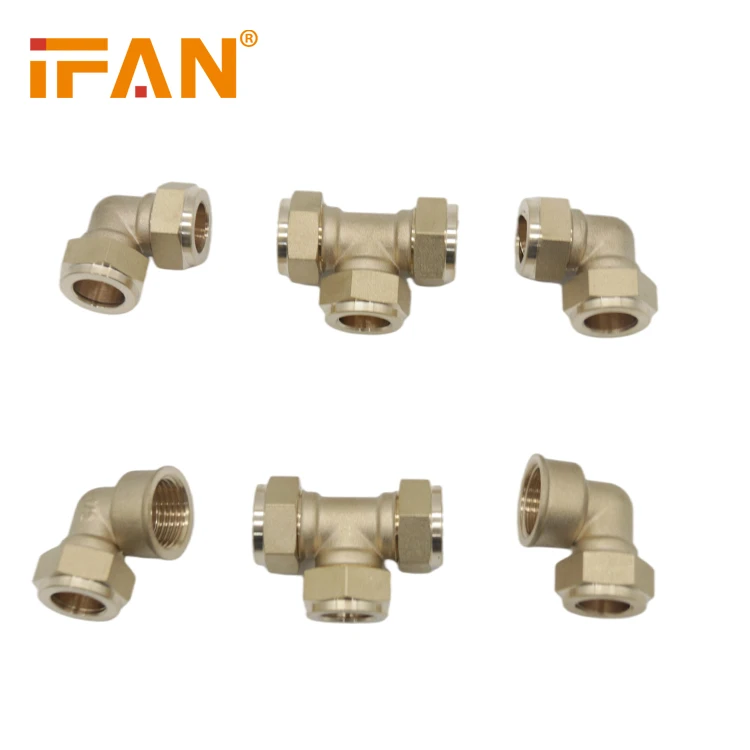IFAN China Wholesale Y Tee 15MM Forged Plumbing Water Copper Pipe Fittings Elbow Compression Fitting
