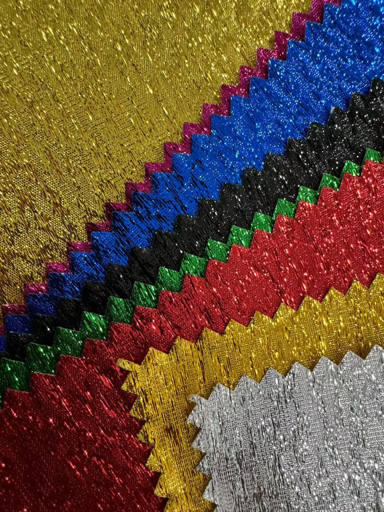 POLYESTER LAME FABRIC METALLIC PURPLE COLOR FOR DRESS