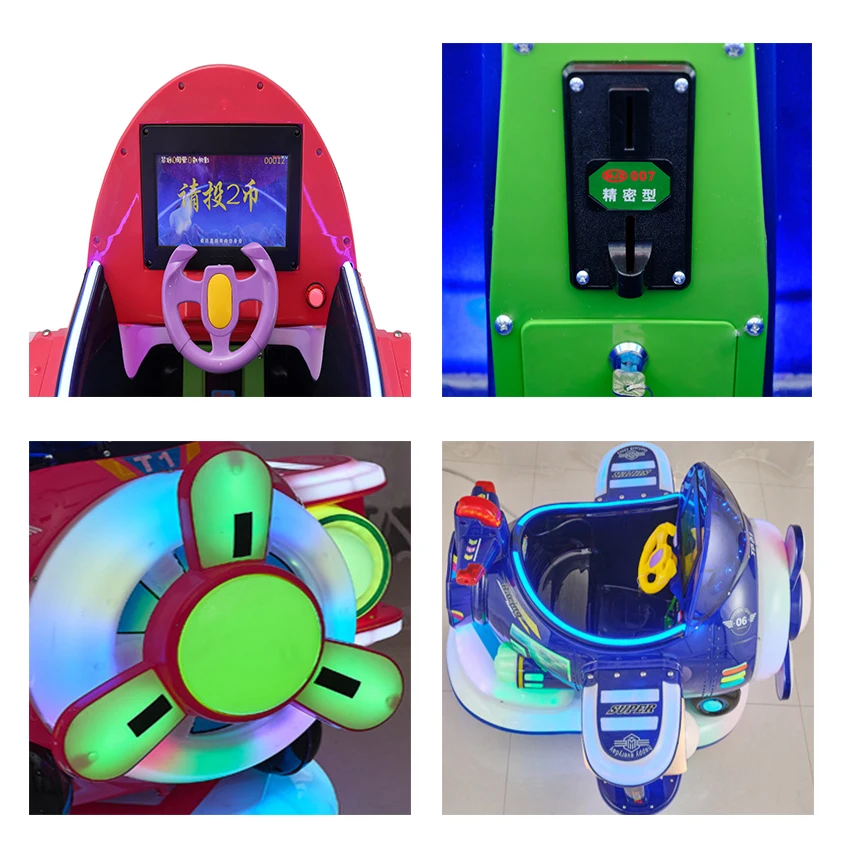 Popular Indoor Child Airplane  Coin Operated Amusement Rentals Licorne Carnival Swing Kiddie Ride Control Box