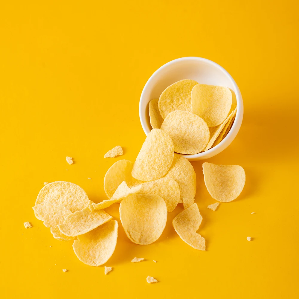 Qinqin воздушные картофельные чипсы еды с ароматом лимона меда повседневные фрукты и овощи снэки сладкий картофель крахмал банка и пакет золотой