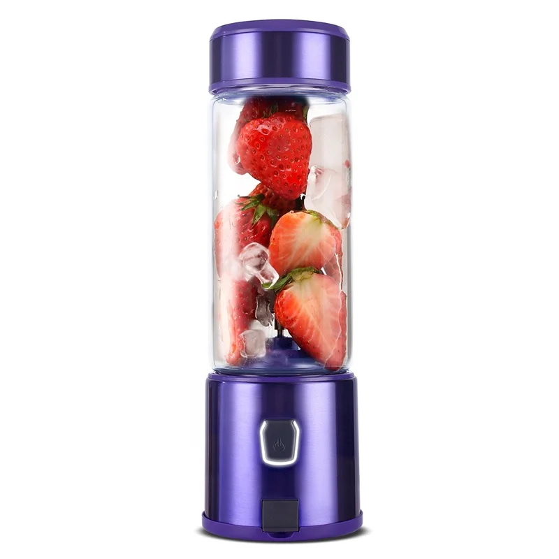Hot sell color high speed power battery mini rechargeable blender USB food blender portable juicer blender