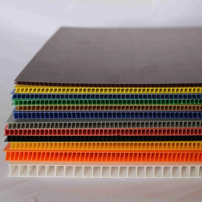 2/3mm PP corrugated sheet corflute sheet Coroplast for floor protection use