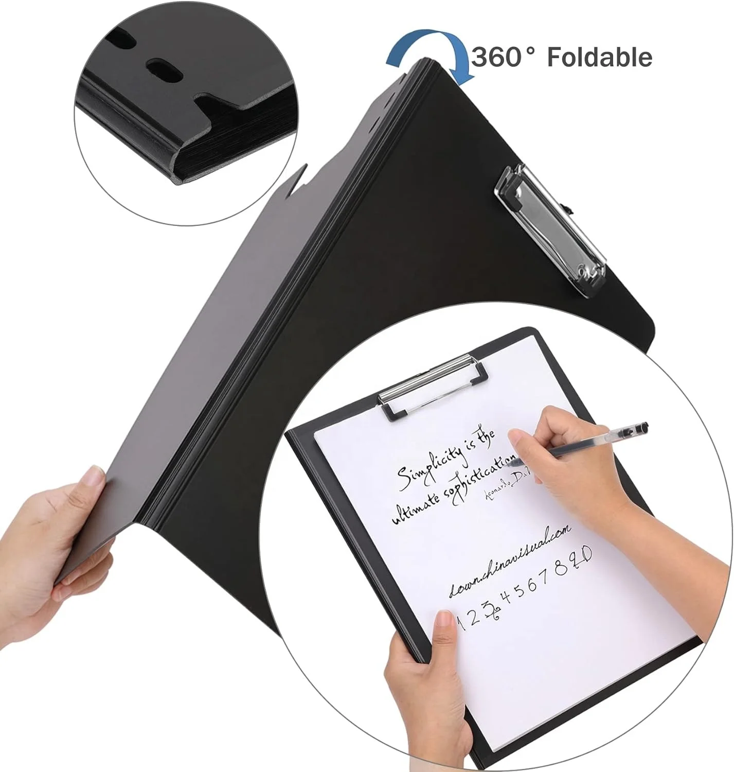 PVC/PP Foldable Hardback Clip Boards Form Organizer for Business