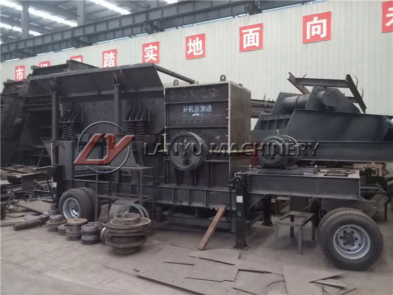 
lanyu china golden supplier quartz stone mobile concrete crusher plants price for sale 