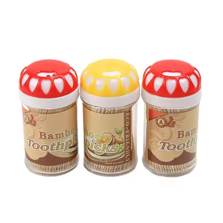 Premium Quality 65mm bamboo disposable toothpicks custom bamboo wooden mini flavored toothpicks