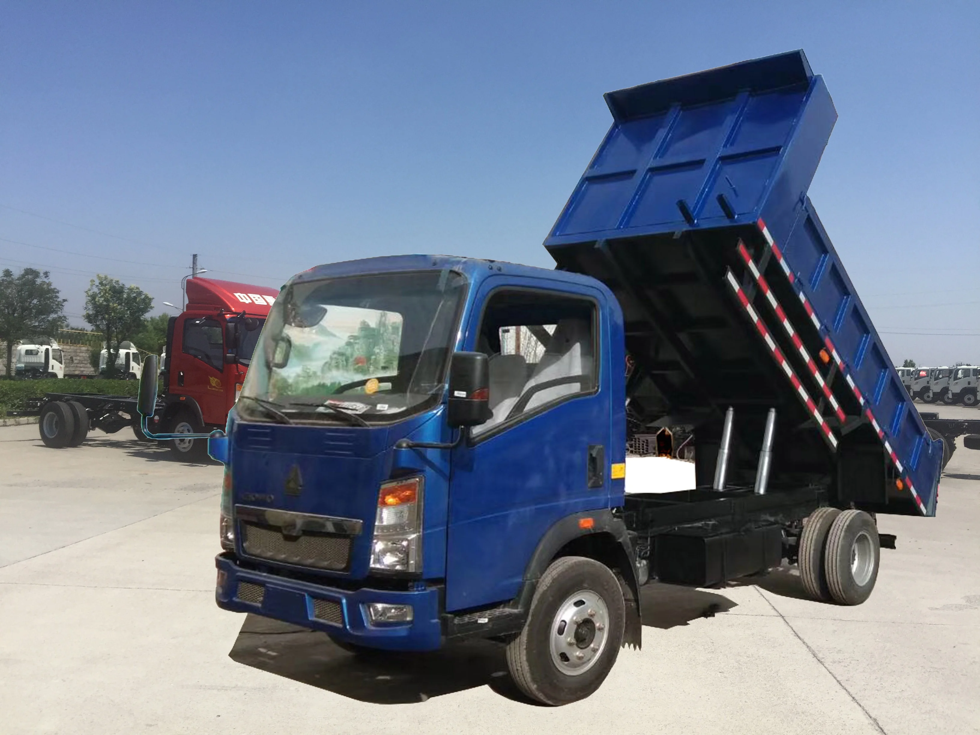 New 3 ton mini 4x2 dump trucks for sale