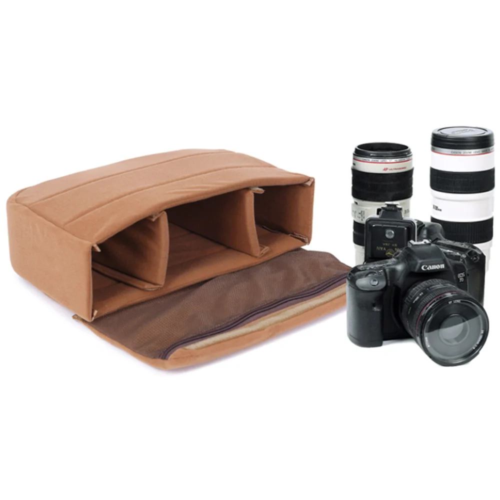 Custom photo DSLR SLR waterproof padded inner case insert digital camera bag for sale