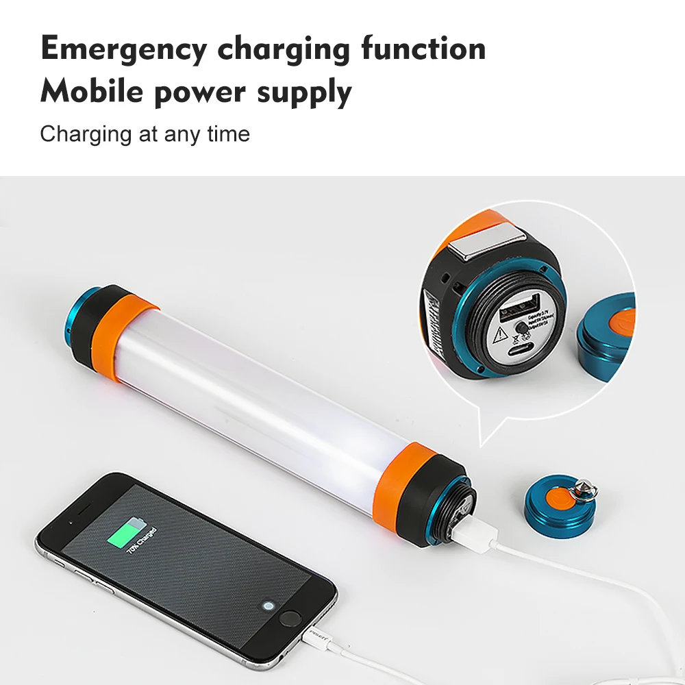 LED Book Reading Light USB Flashlight with Magnet Rechargeable Book Light