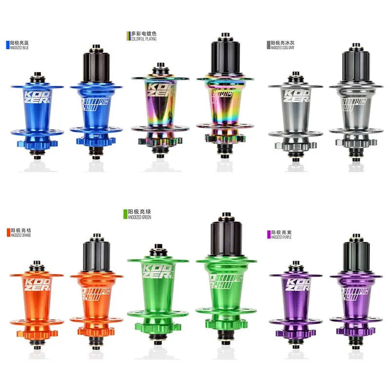2021 NEW Koozer XM490 PRO Hubs 4 Bearing MTB Mountain Bike Hub Rear 10*135mm QR100*15 12*142mm Thru 32 Holes Disc Brake Bicycle