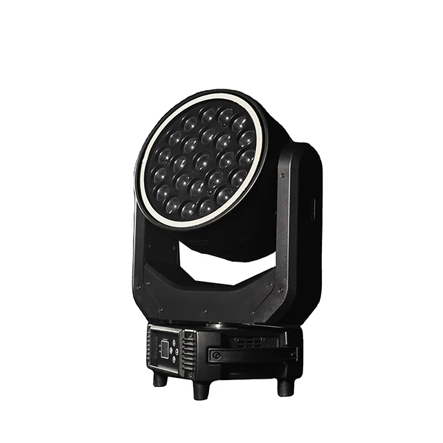 2024 New zoom wash moving head light 24X25W double side RGBW 4in1 strobe led stage light