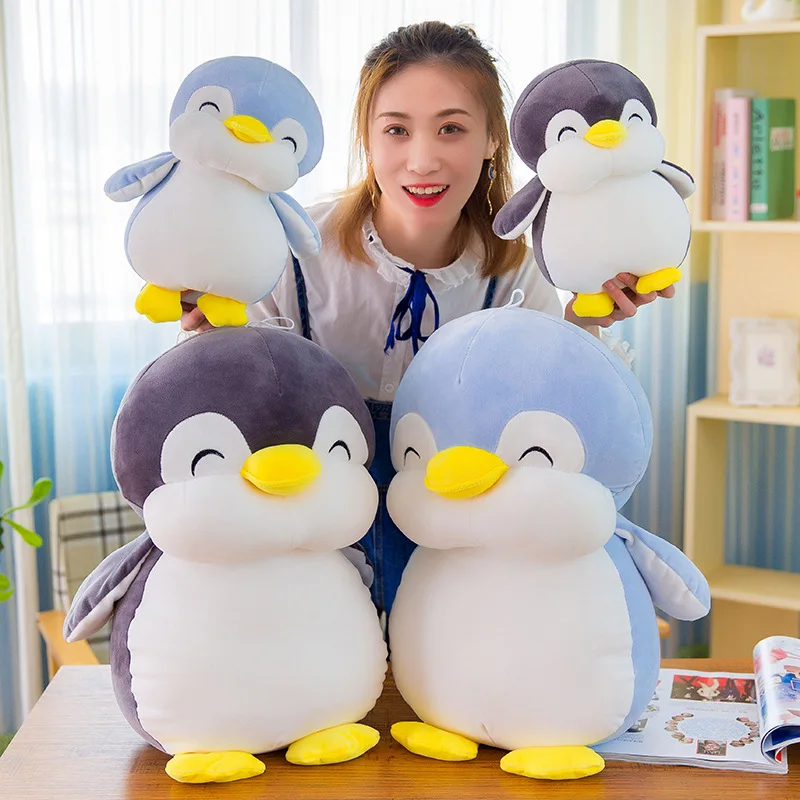 Cute Soft Fat Penguin Doll  Down Cotton Plush Toy Software Children Sleep Pillow Doll Birthday Gift For Girls