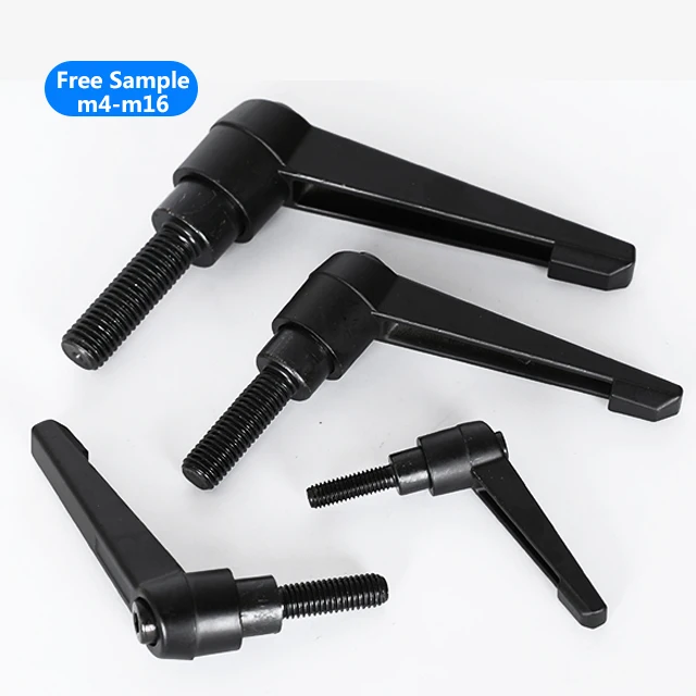 M4 M5 M6 M8 M12 M16 M10 Adjustable Clamping Lever Straight Handle Machine Crank Handle Adjust Lever For Cnc Machine