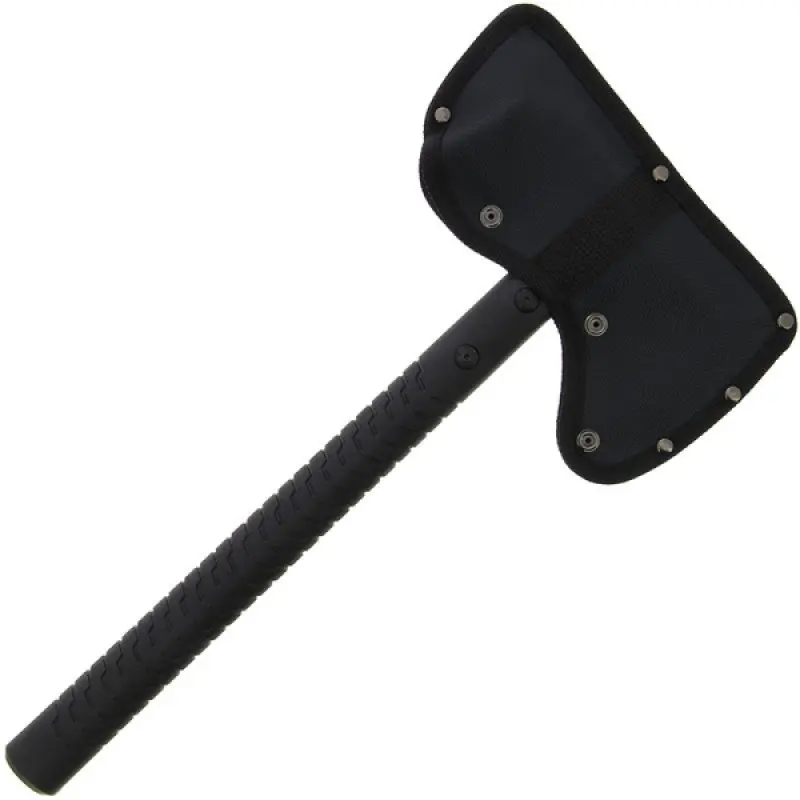 Camping Axe Survival Hatchet Tactical Tomahawk with Hammer, Nylon Fiber Handle for Outdoor Survival