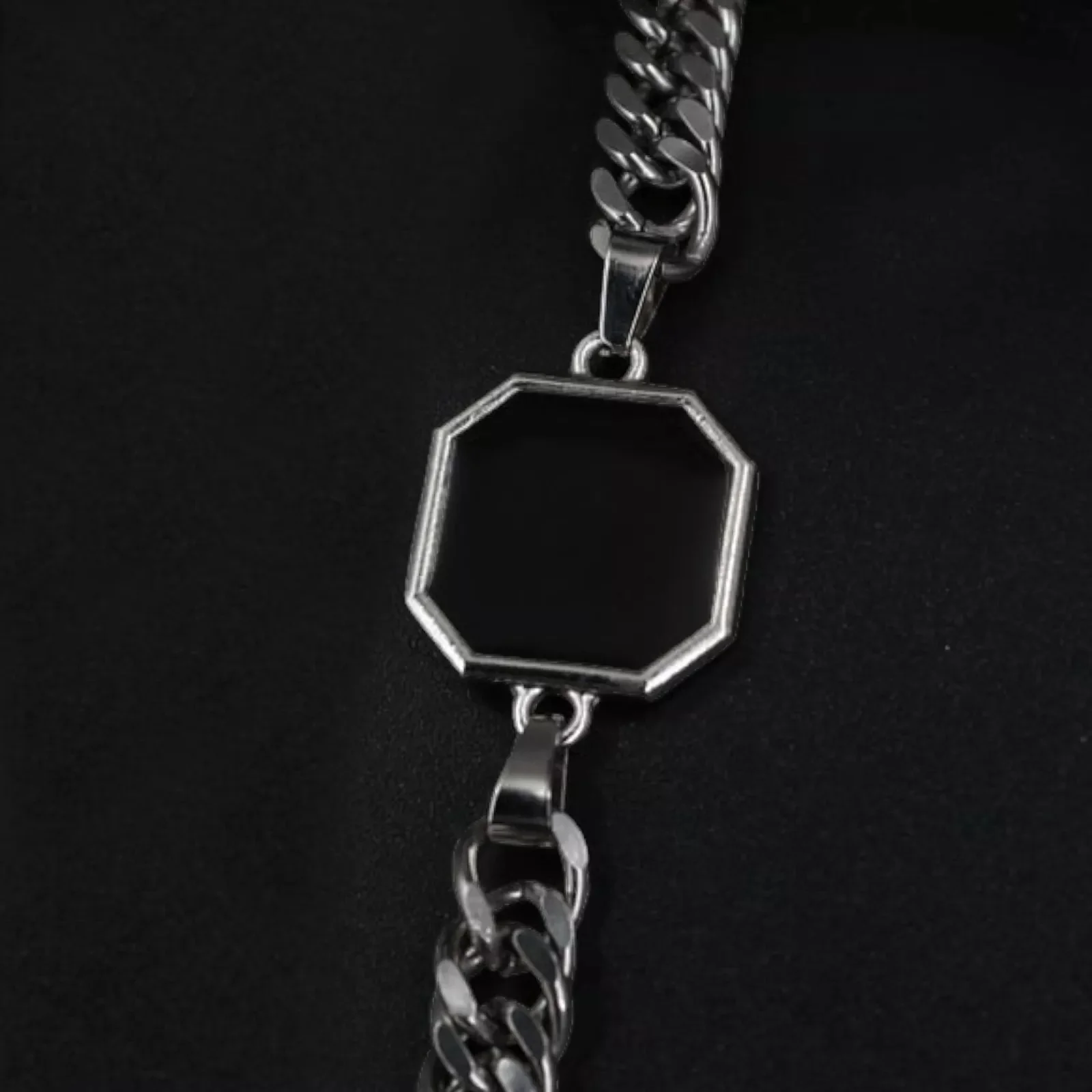 Custom Photo Heat Activated Magic Bracelet with Hidden Picture Temperature Change Magic Bracelet Geometric Cube Style