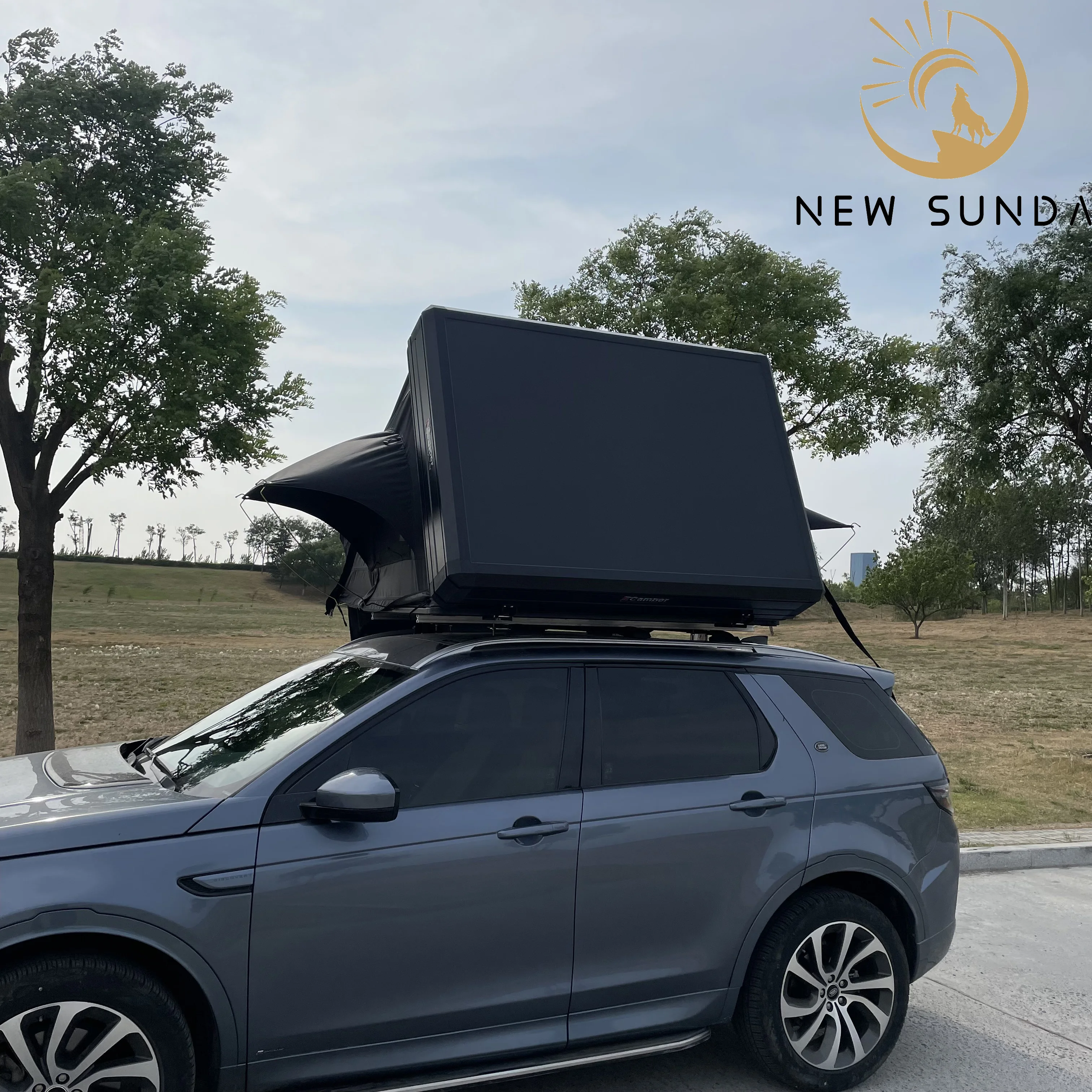 China wholesale family outdoor car camping foldable aluminum hard shell roof top tent for SUV for US market