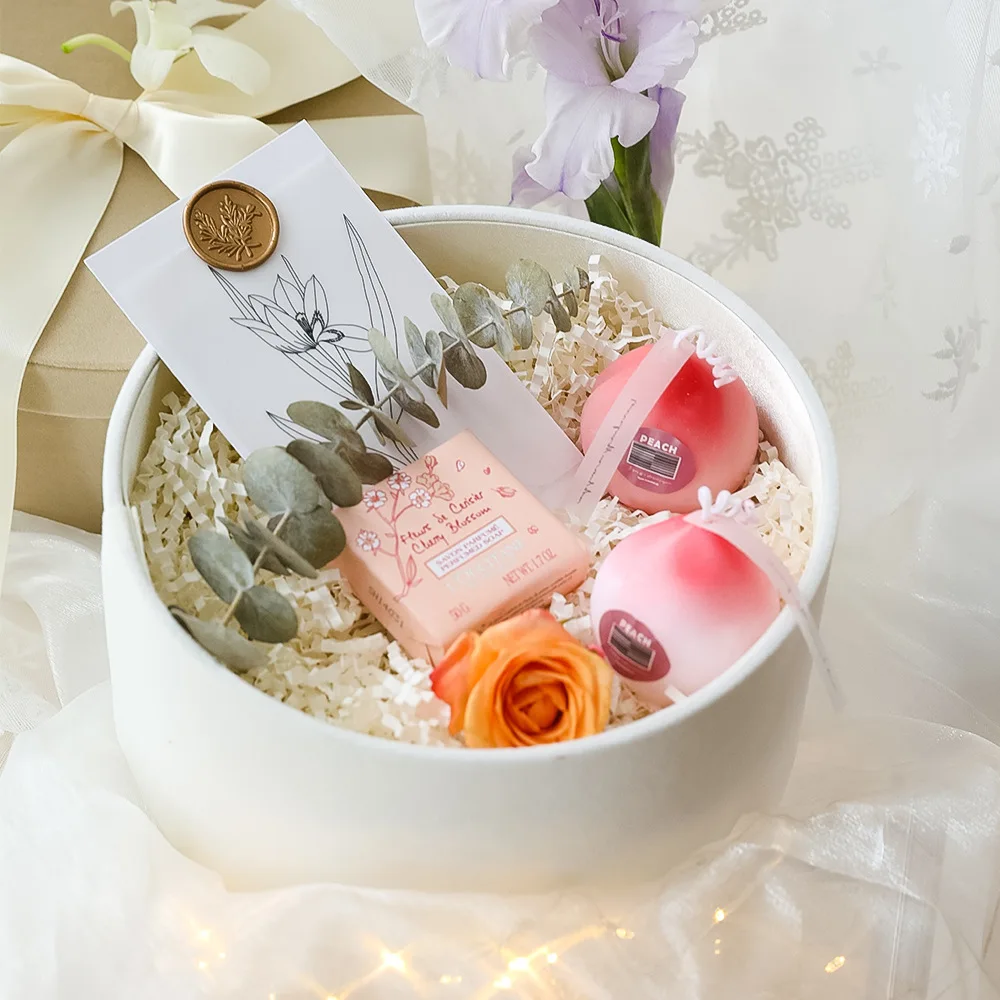 Роскошная фирменная Фирменная ярлык персиковая форма новинка художественные Креативные 3d свечи соевый воск домашний декор ароматизированный подарочный