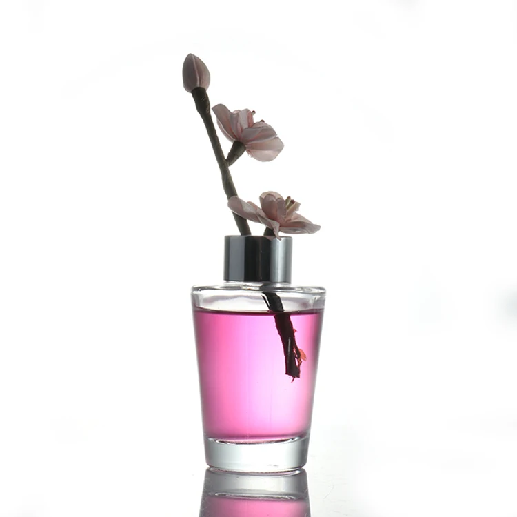 Tall Clear Glass Reed Diffuser Incense Stick Glass Bottle Decorative 250ml Aromatherapy Bottle with Cap