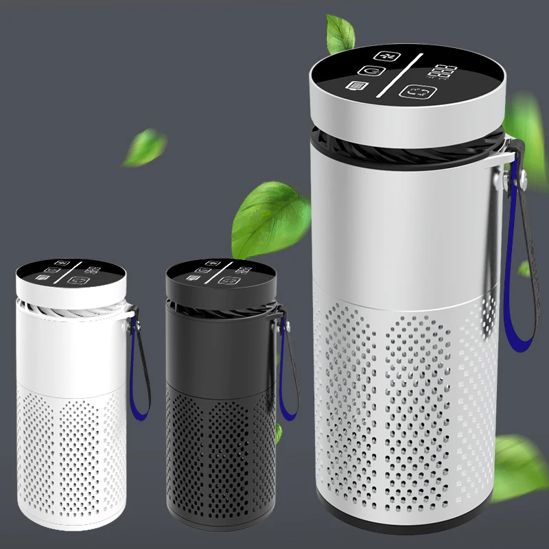 Negative Ion Anion Ultraviolet Hepa Filter UVC Light Ionizer Generator Plasma Portable Mini Cleaner Auto Air Purifier Car