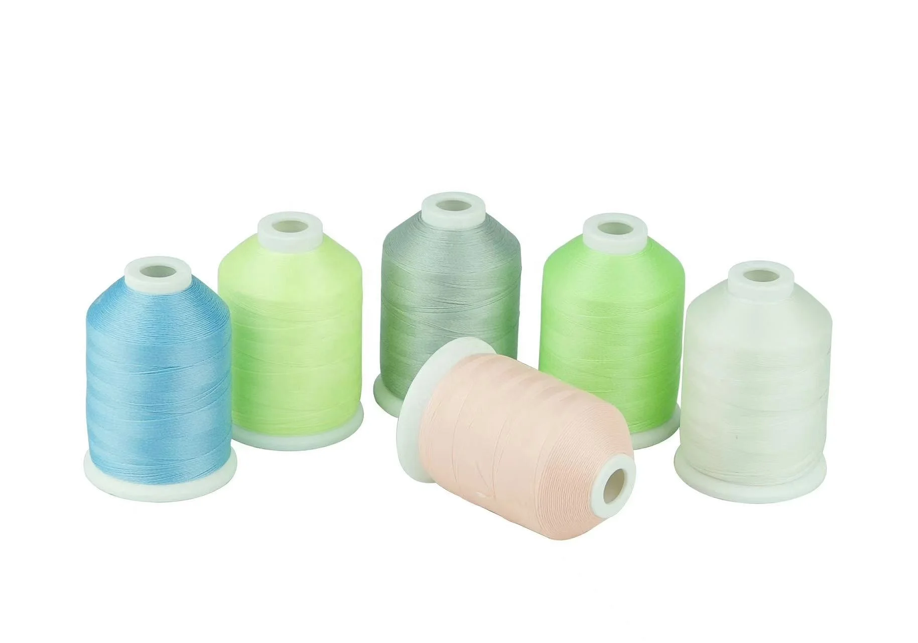 150D/2 luminous absorbent light embroidery thread glow in the dark 1000Y