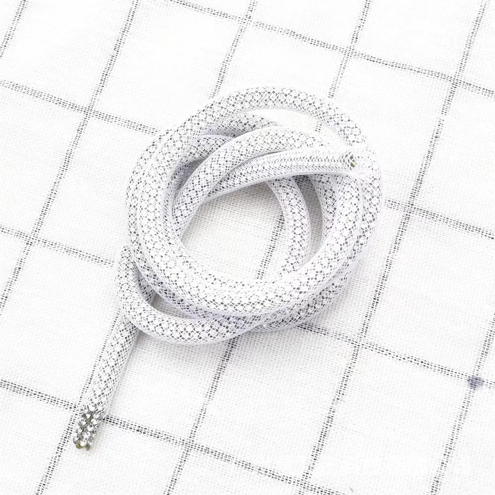 Wholesale 6 mm color wrap gauze drill rope crystal rhinestone rope
