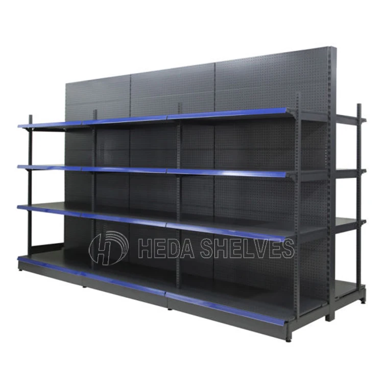 Heavy Duty Combined Integrated Metal Gondola Shelving Rack