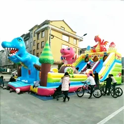 Ferris wheel style children inflatable slide plaza large outdoor trampoline toys to make money play equipment