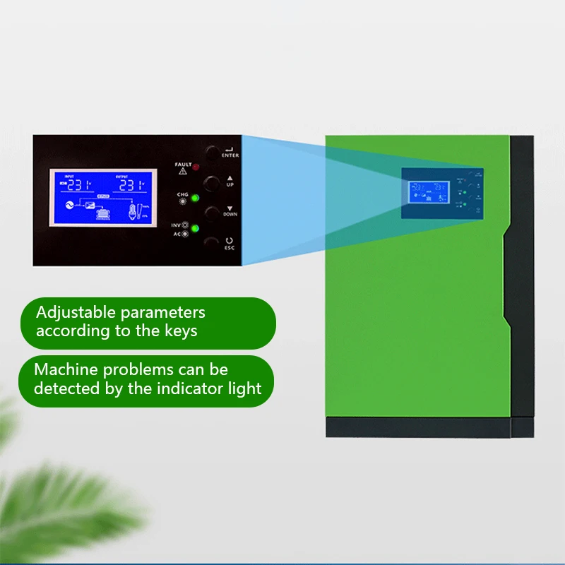 In stock 3.5KW Pure Sine Wave Hybrid Off Grid Solar Power Inverter 24v 220v 3000w 5000w with Mppt Charge Controller