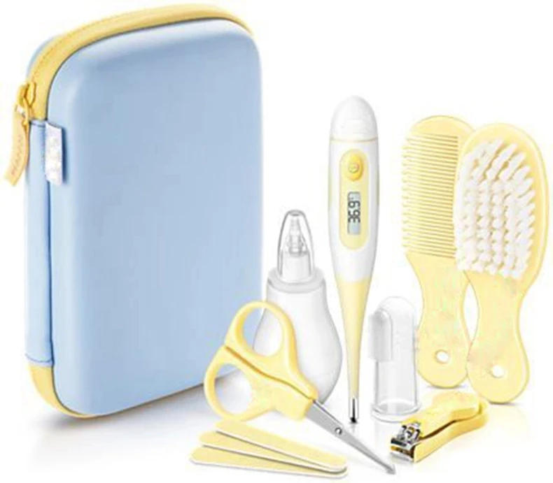 Гигиенический набор для ухода за ребенком, набор для ухода за ребенком, набор для ухода за новорожденным ребенком с термометром и сумкой для переноски