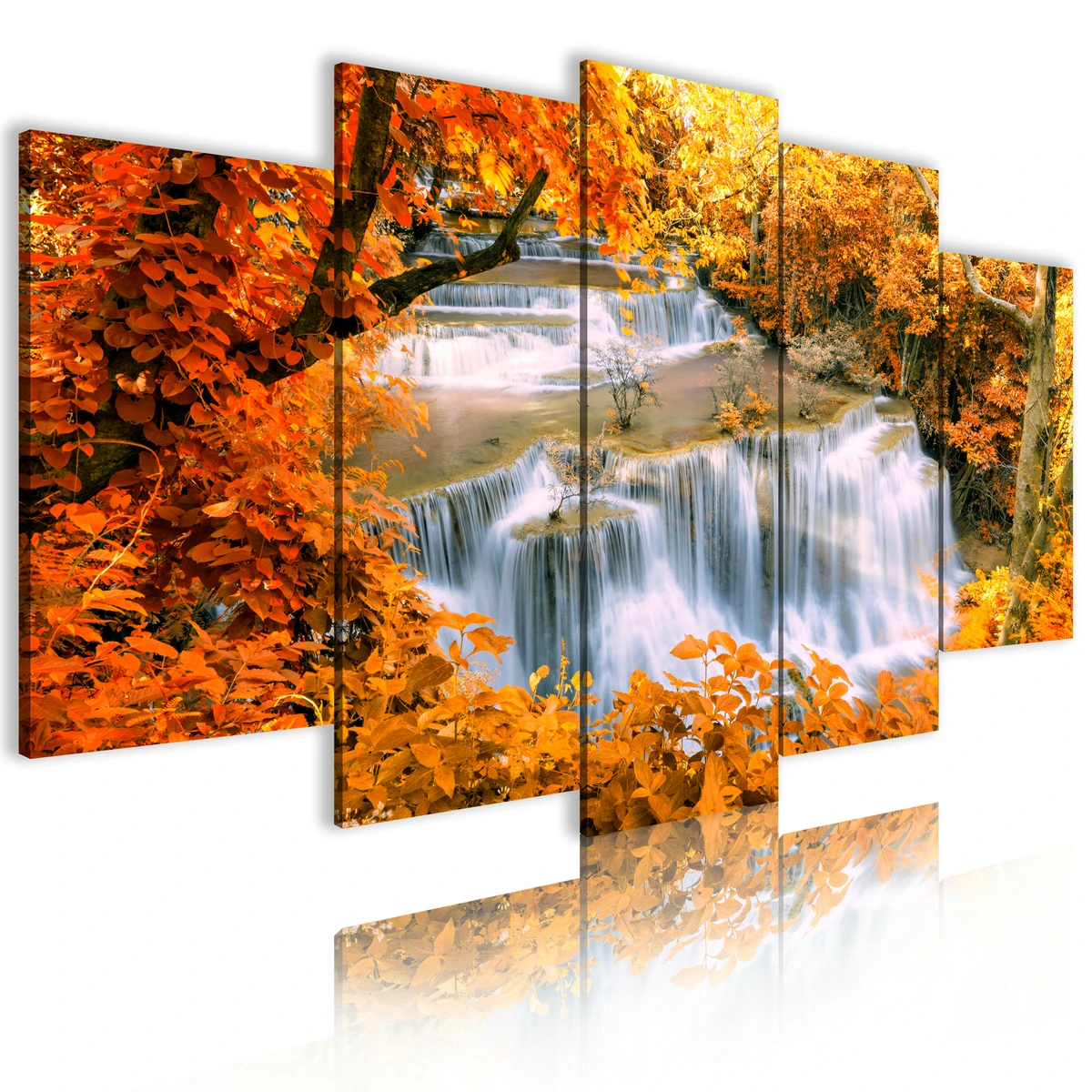 Wall Artwork Painting Living Room Decoration Decor Tree Print 5 Panel Modern Abstract Oil Landscape Photo Canvas Art