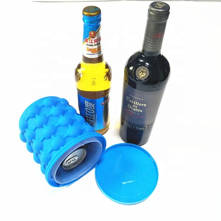Unionpromo custom cheap silicone ice bucket,  ice cube bucket silicone