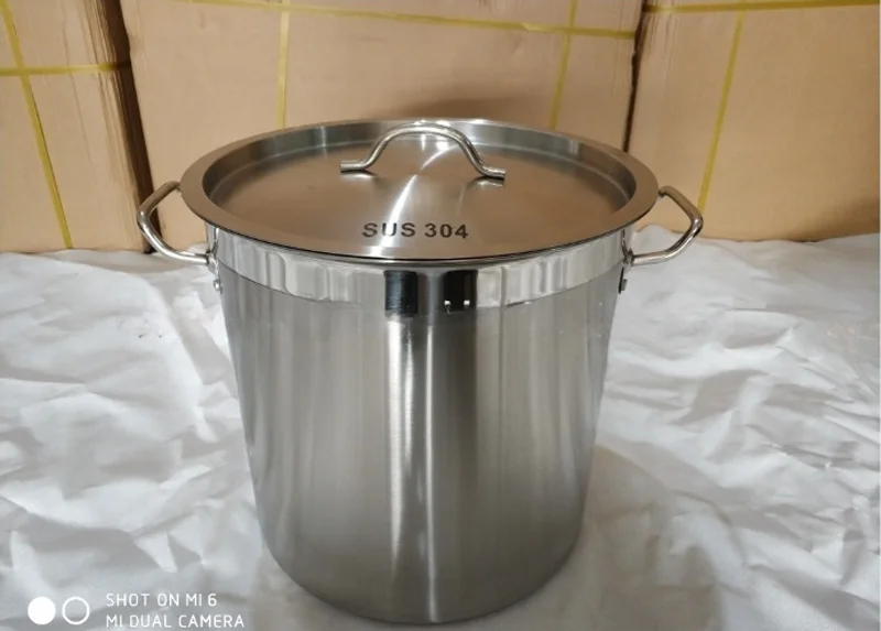 High Quality 304 Stainless Steel Stock Pot Soup Pot Gas And Induction Cooker Use Pot
