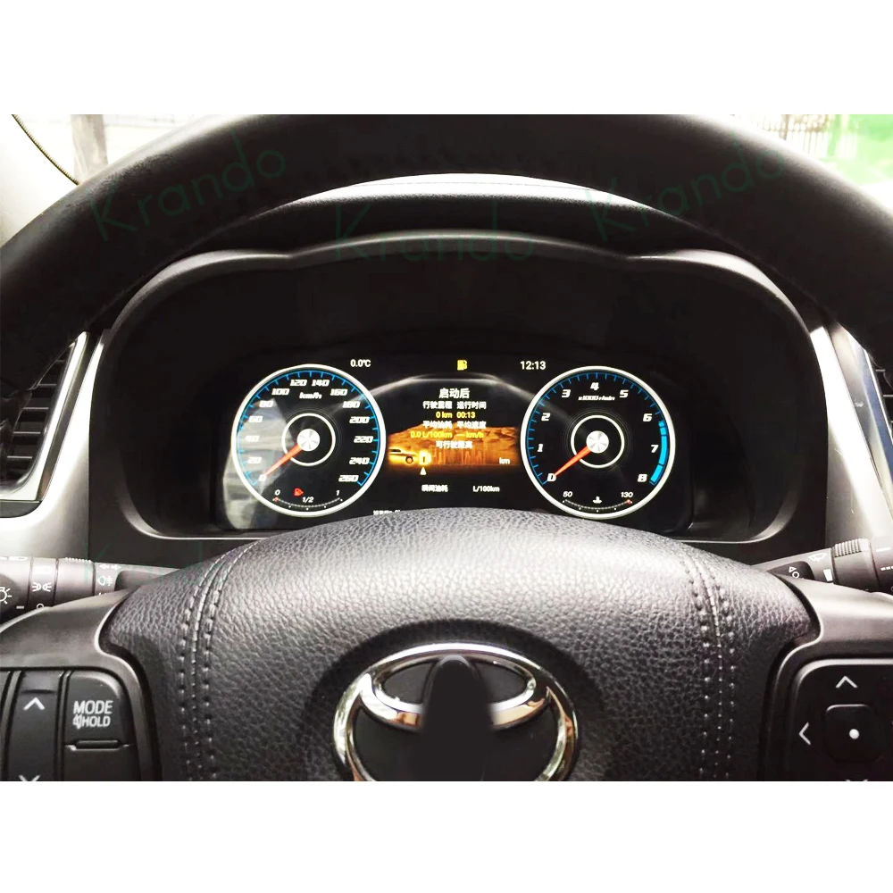12.3' Digital Cluster for TOYOTA Highlander 2015 - 2019 Digital Dashboard Panel