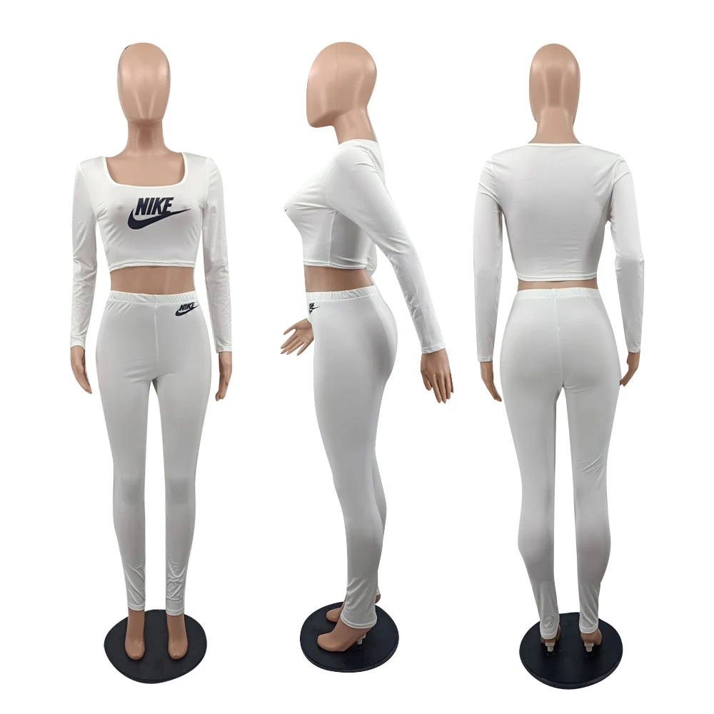 Весна-Осень 2021, женские повседневные спортивные костюмы Nike, спортивный костюм, Модные дышащие комплекты для бега, спортивная одежда