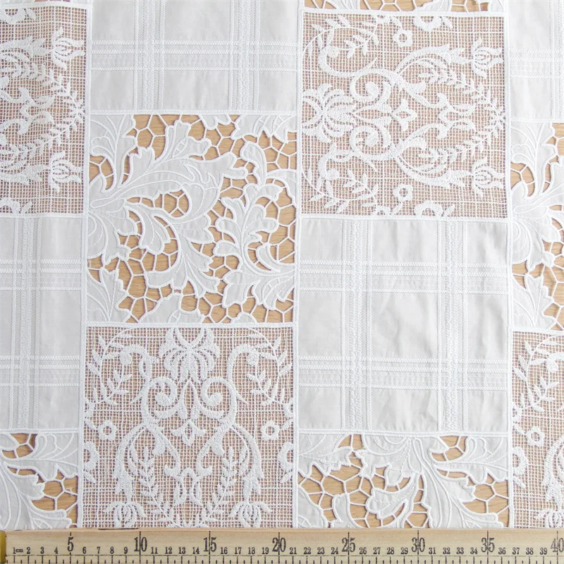 wholesale China factory cotton luxury laser lace fabric with Oekotex GRS OCS chemical lace mesh lace euro design 2022