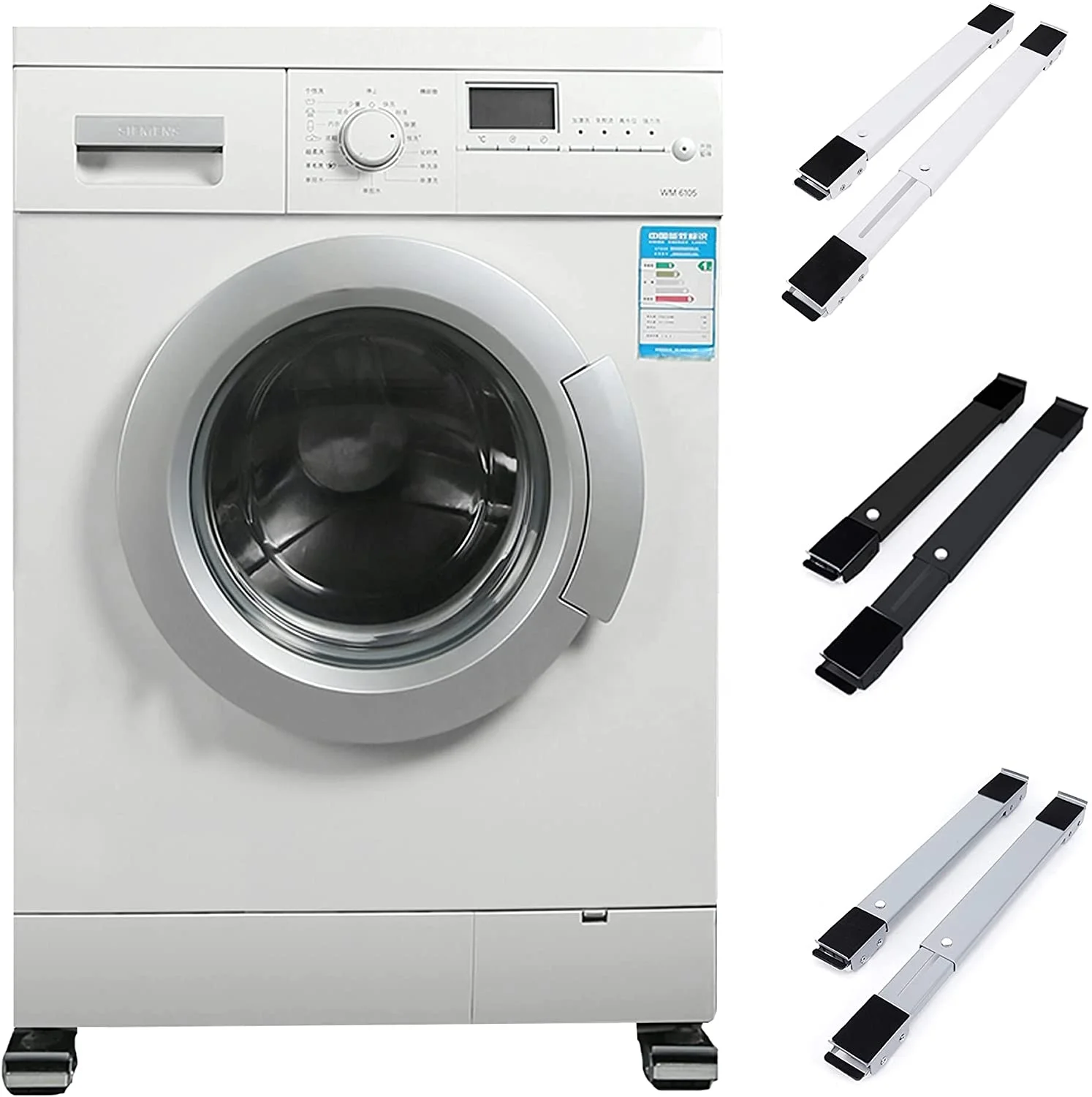 Mobile Roller Furniture Mover Wheel Adjustable Furniture Dolly with Steady Steel Frame Washing Machine Stand Refrigerator Base