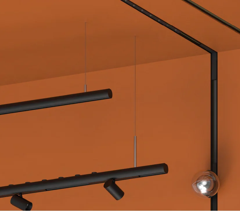 Светодиодная лампа низкого напряжения DC 24 В/48 в проект потолочный магнитный линейный трек мини встраиваемый Трековый светильник