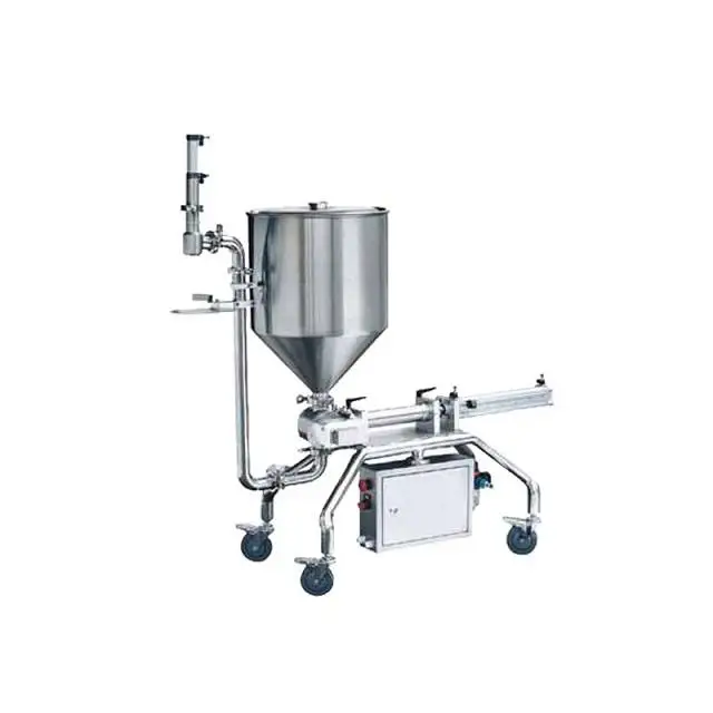 Полуавтоматическая пневматическая арахисовая паста для жидкости, бутылочки для сока, джема, лосьона для тела, смеситель эфирного масла и машина для наполнения