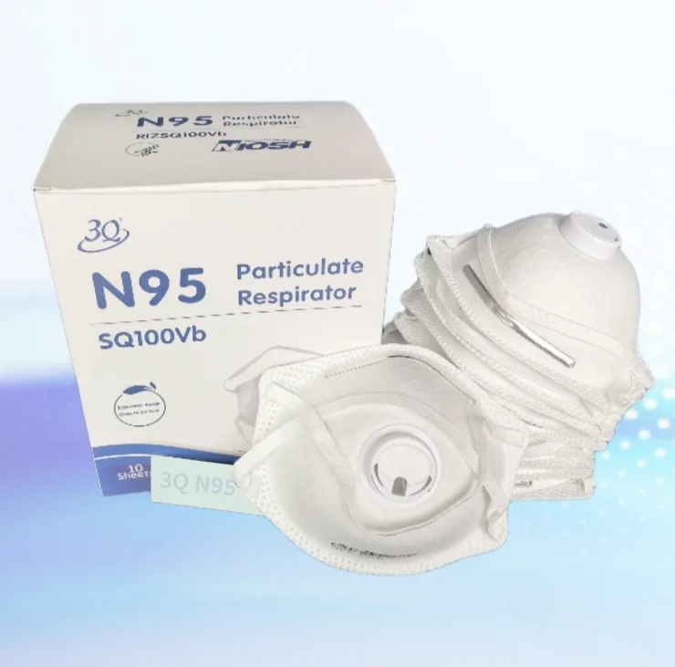 3Q NIOSH Authorized Genuine n95 face maskvalve synthetic material dust with mask valved n95 mask with valve