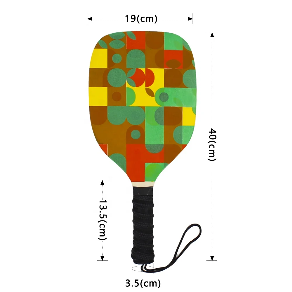 Padle Racket Ball Game OEM Design Your Own Tennis Racket Wooden Pickleball Paddle Racket Set