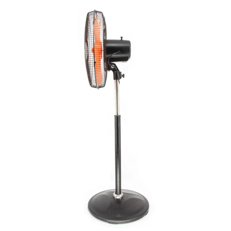 Factory oscillate swinging adjustable speed round 3 plastic blade electrical orange 18 inch industrial super deluxe stand fan