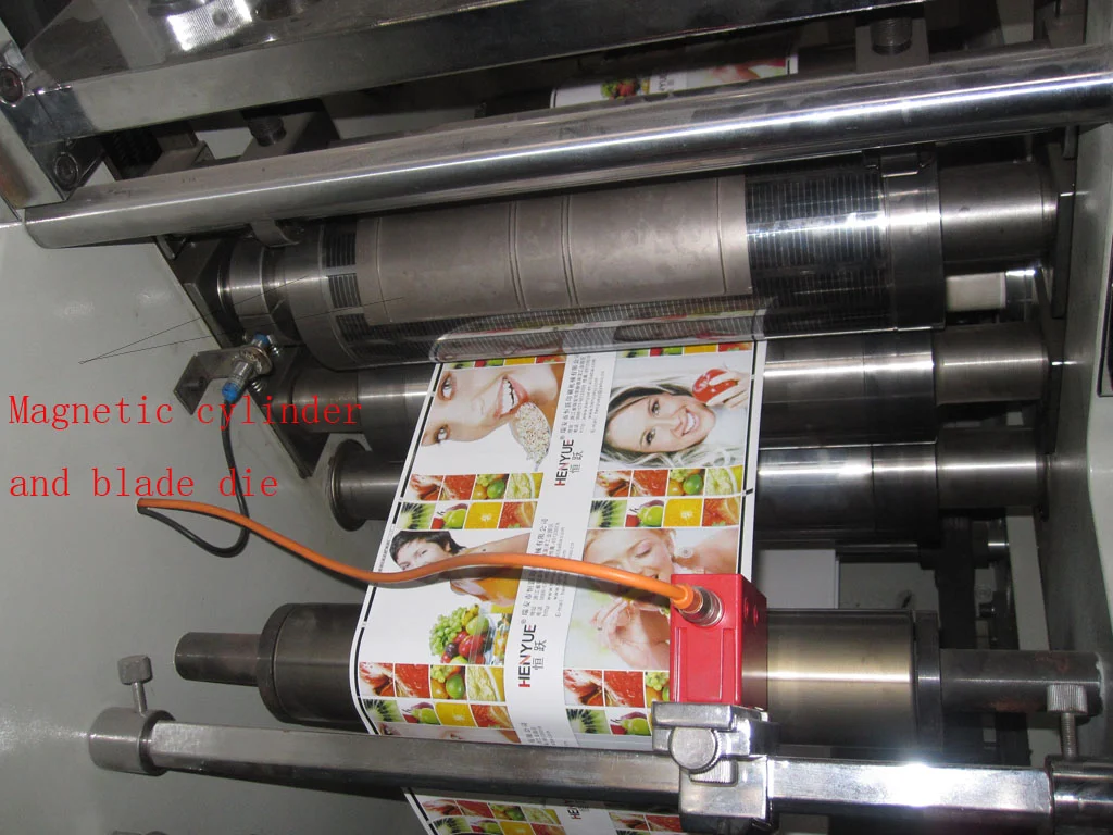 RY-320 1Color Printing speed 80-100m/min Flexo Printing Machine With Die-cutting