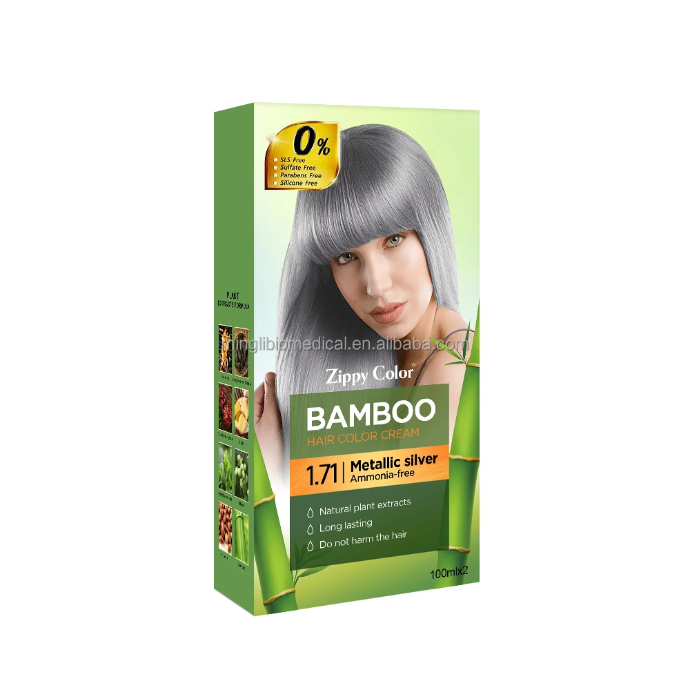 100% Grey Coverage Semi Permanent Hair Dye  Hair Dye Without Peroxide Wholesale Dyeing Hair For Home Use