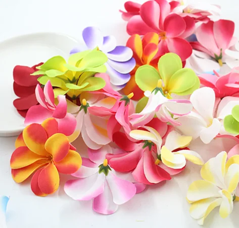 PU foam egg flower Hawaiian Foam artificial Frangipani For Headwear