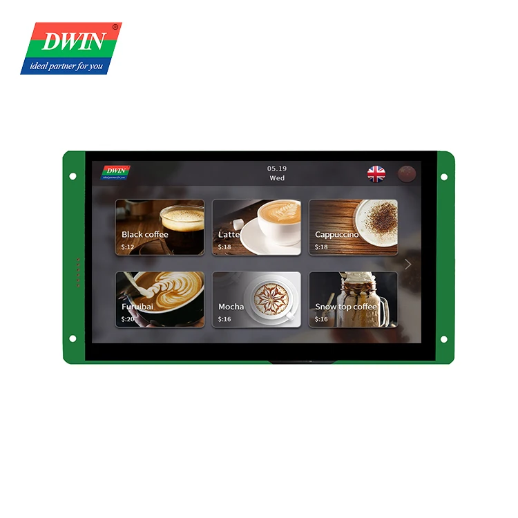 Dwin 7.0 Inch TFT Screen 800*480 HMI Commercial Display UART LCD Display Touch Screen  DMG80480C070-03WTC