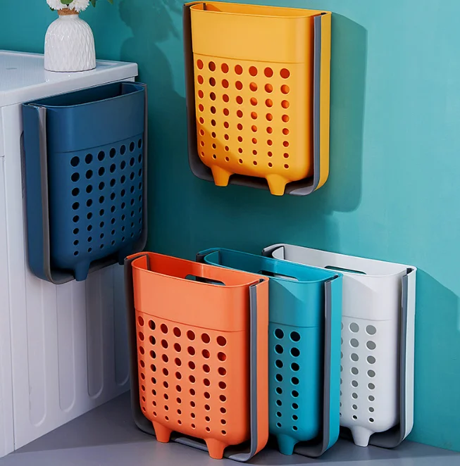 Collapsible Laundry Basket Hanging and Foldable Laundry Basket Dirty Clothes Basket